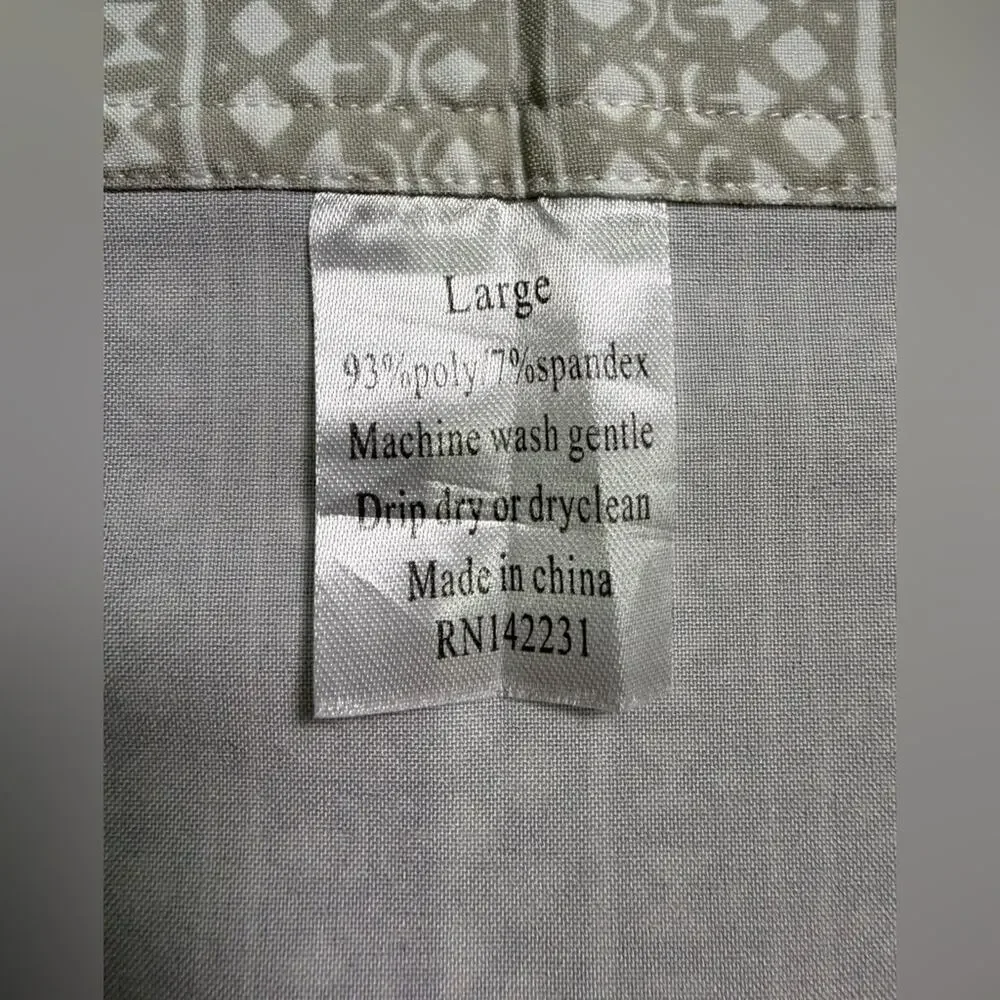 Ripskirt Hawaii Wrap Skirt Length 2 Grey/White Size L